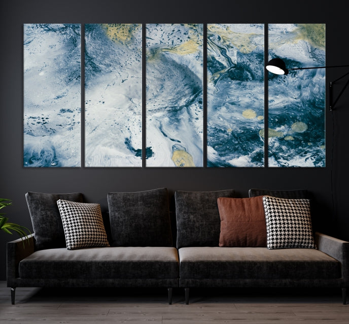 Abstract Blue Sky Canvas Wall Art Print Living Room Office Wall Decor