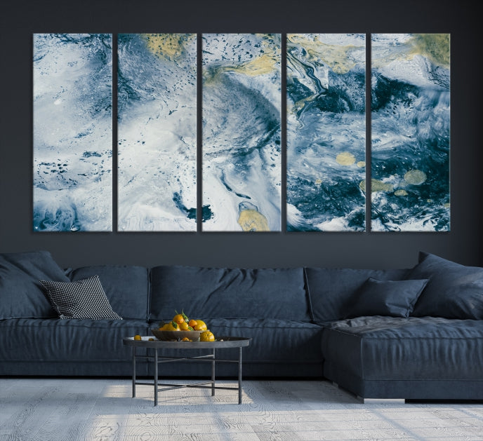 Abstract Blue Sky Canvas Wall Art Print Living Room Office Wall Decor