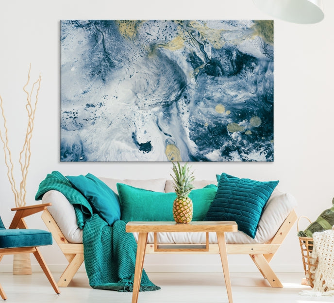 Abstract Blue Sky Canvas Wall Art Print Living Room Office Wall Decor