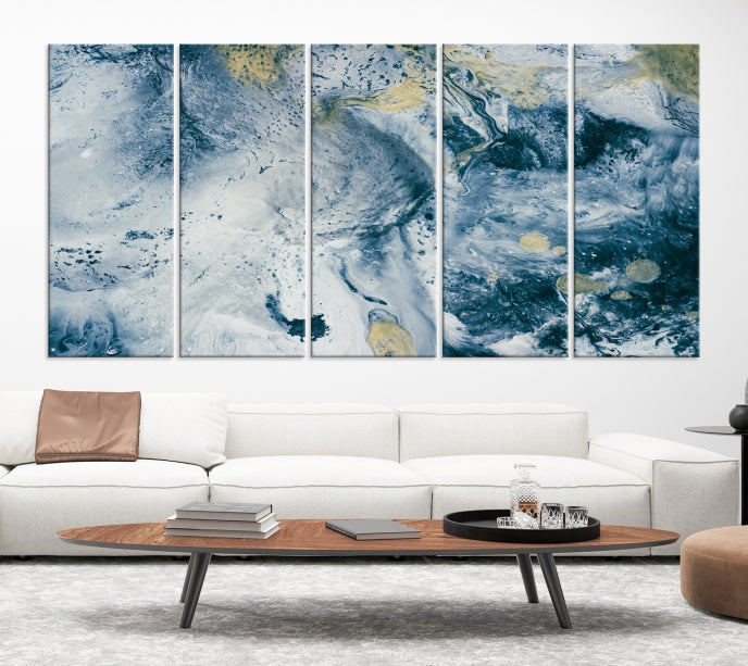 Abstract Blue Sky Canvas Wall Art Print Living Room Office Wall Decor