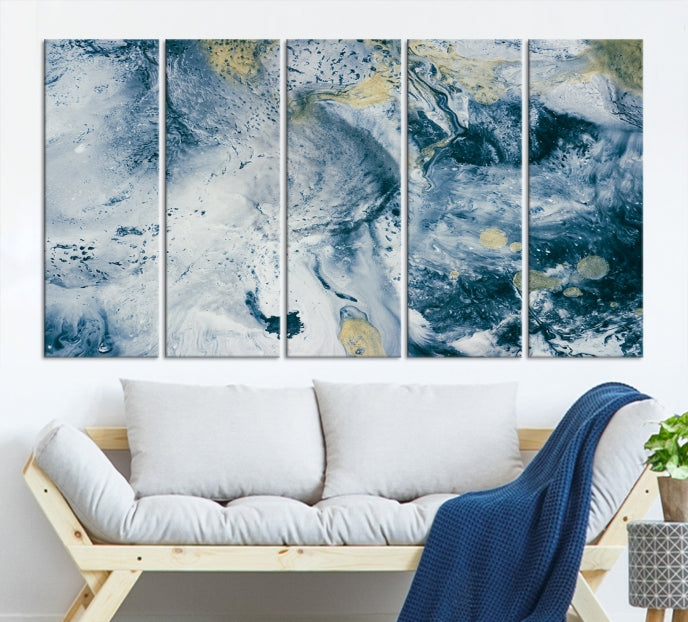 Abstract Blue Sky Canvas Wall Art Print Living Room Office Wall Decor