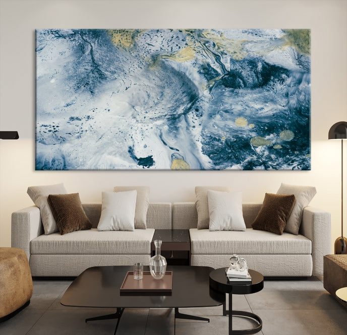 Abstract Blue Sky Canvas Wall Art Print Living Room Office Wall Decor