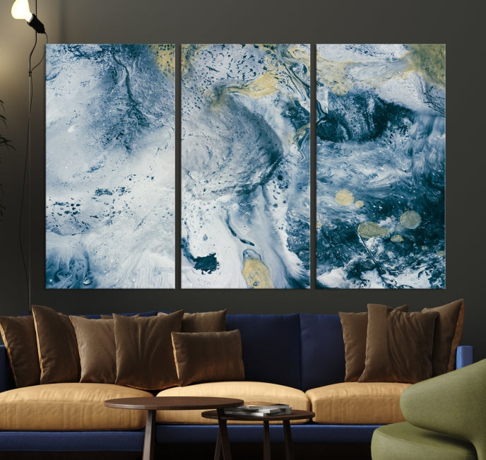 Abstract Blue Sky Canvas Wall Art Print Living Room Office Wall Decor