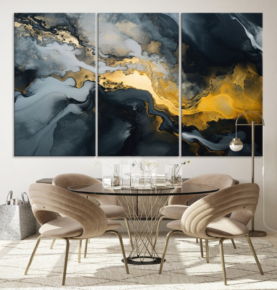 Abstract Canvas Painting Set of Large Wall Art Canvas Print Framed Modern Home Decor