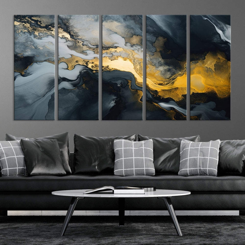 Abstract Canvas Painting Set of Large Wall Art Canvas Print Framed Modern Home Decor