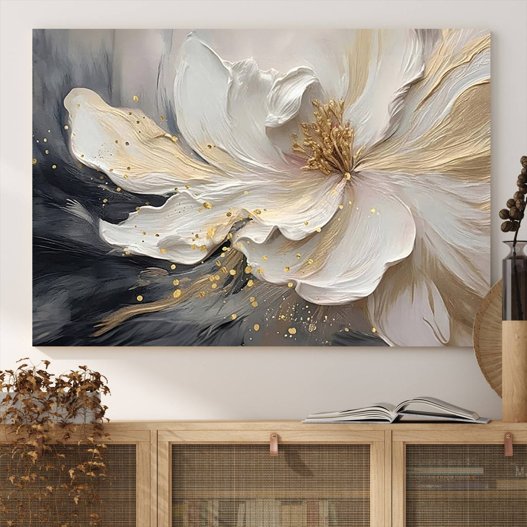 Abstract Floral Wall Art Canvas Print