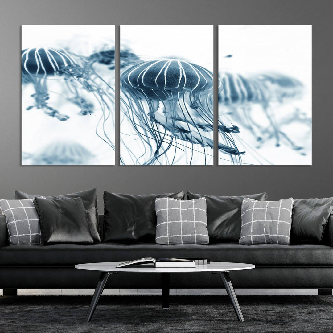 Abstract Jellyfish Wall Art Canvas Print