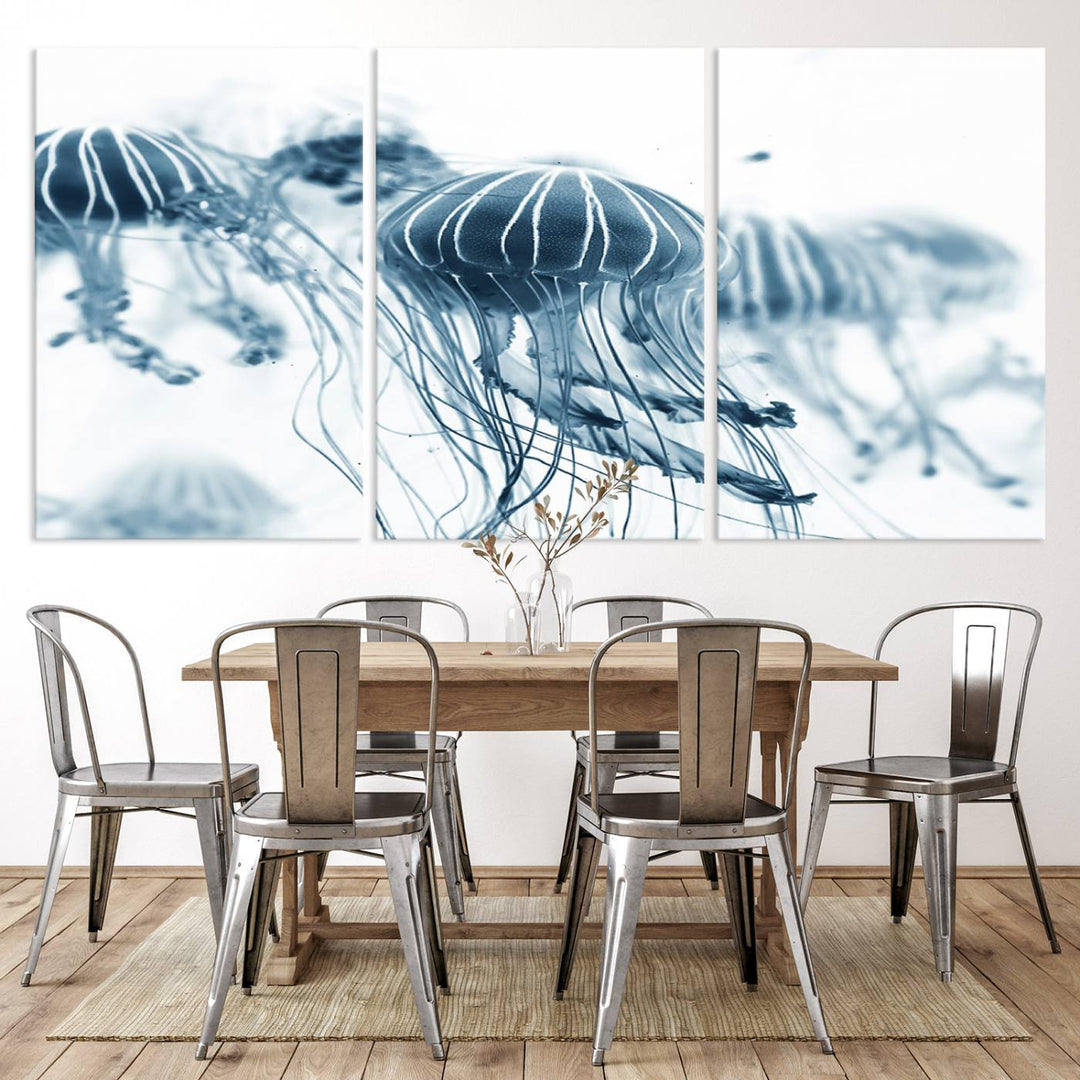 Abstract Jellyfish Wall Art Canvas Print