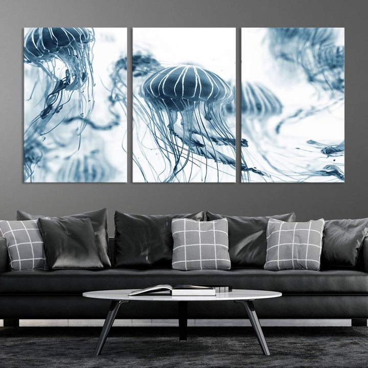 Abstract Jellyfish Wall Art Canvas Print