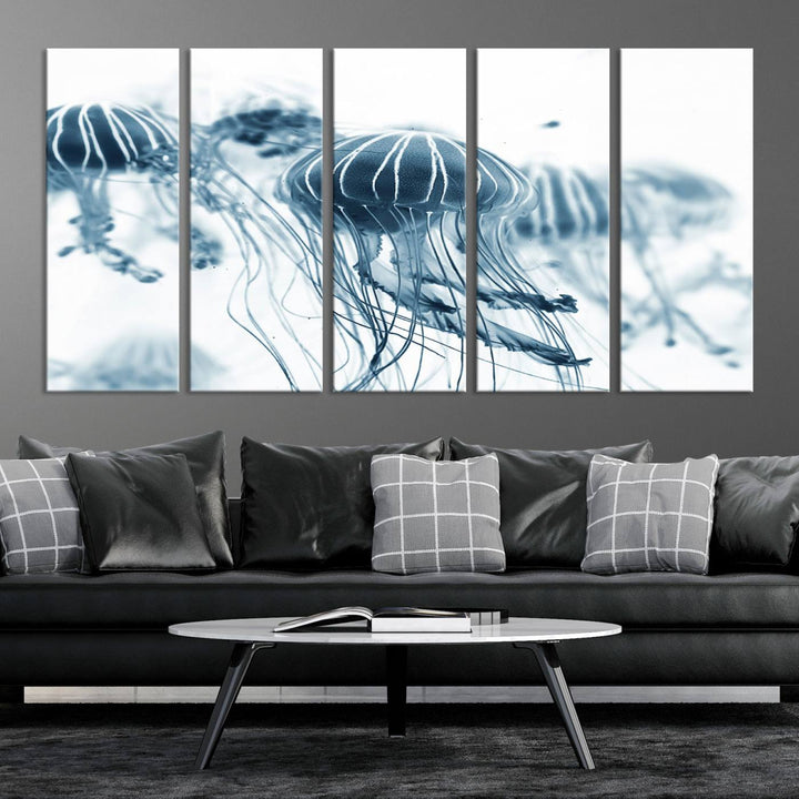 Abstract Jellyfish Wall Art Canvas Print