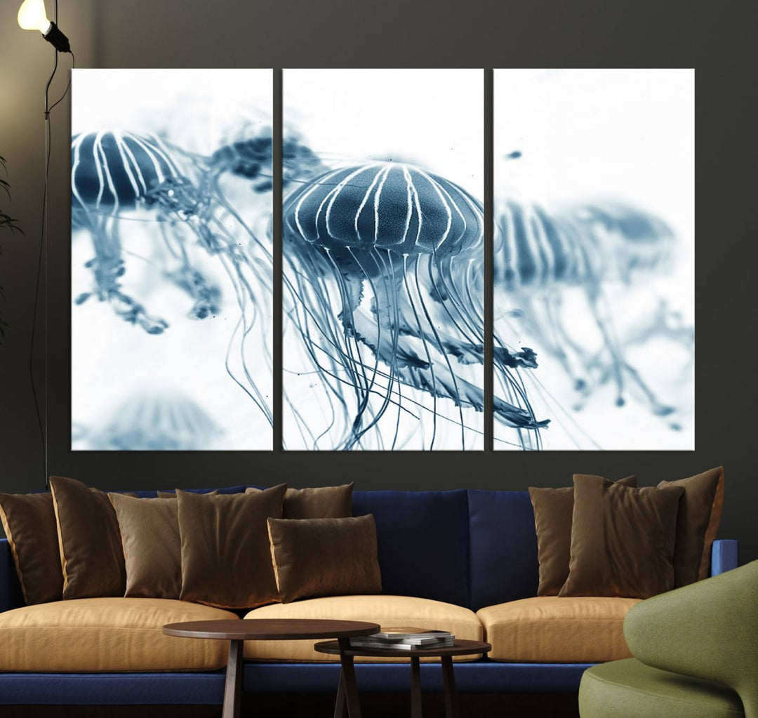 Abstract Jellyfish Wall Art Canvas Print