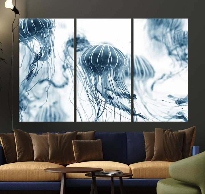 Abstract Jellyfish Wall Art Canvas Print