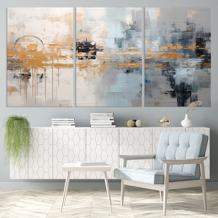 Abstract Landscape Wall Art Printed Wall Decor Original Canvas Print Large Wall Hanging