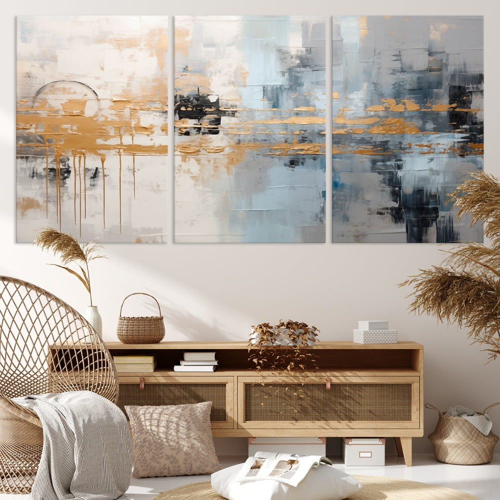 Abstract Landscape Wall Art Printed Wall Decor Original Canvas Print Large Wall Hanging