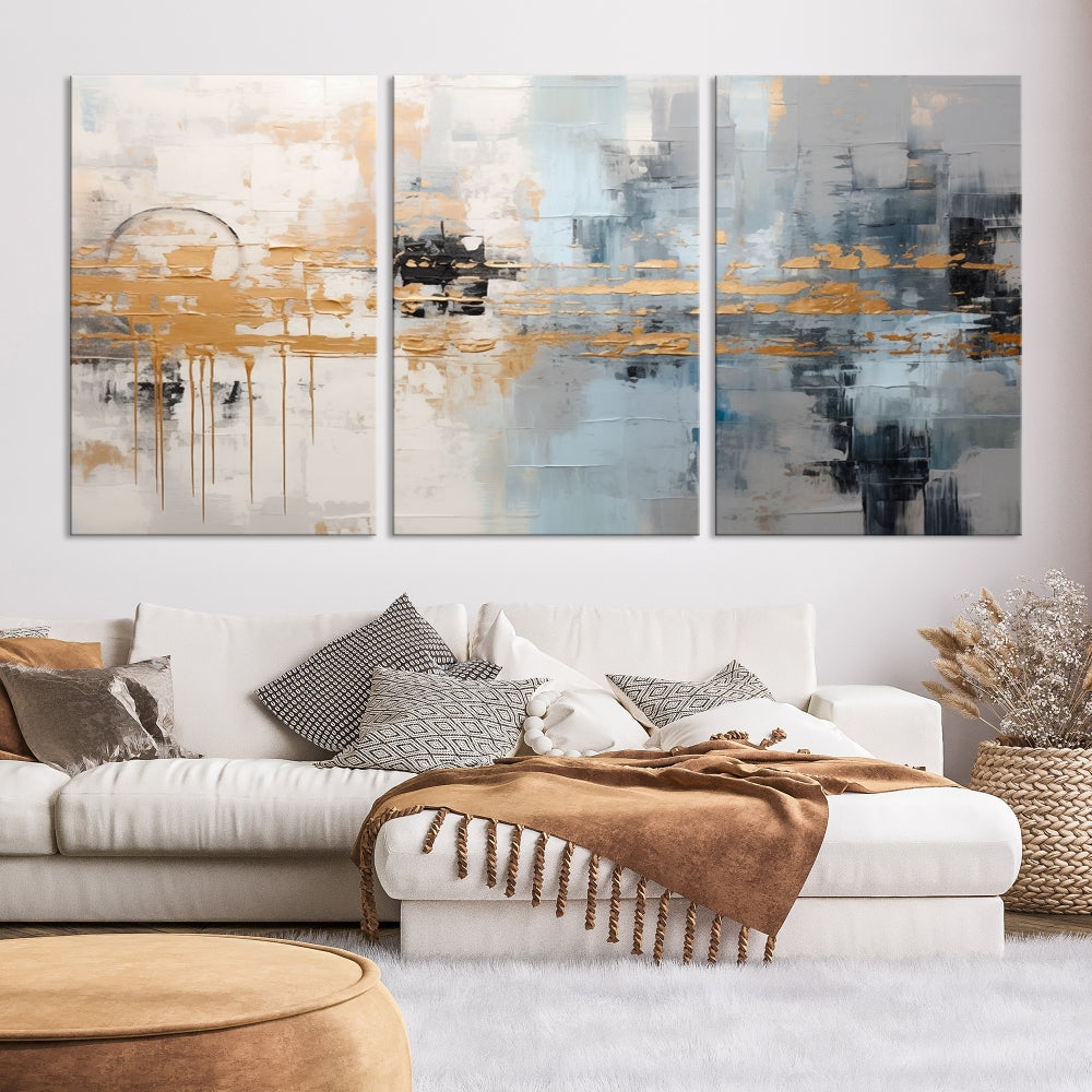 Abstract Landscape Wall Art Printed Wall Decor Original Canvas Print Large Wall Hanging