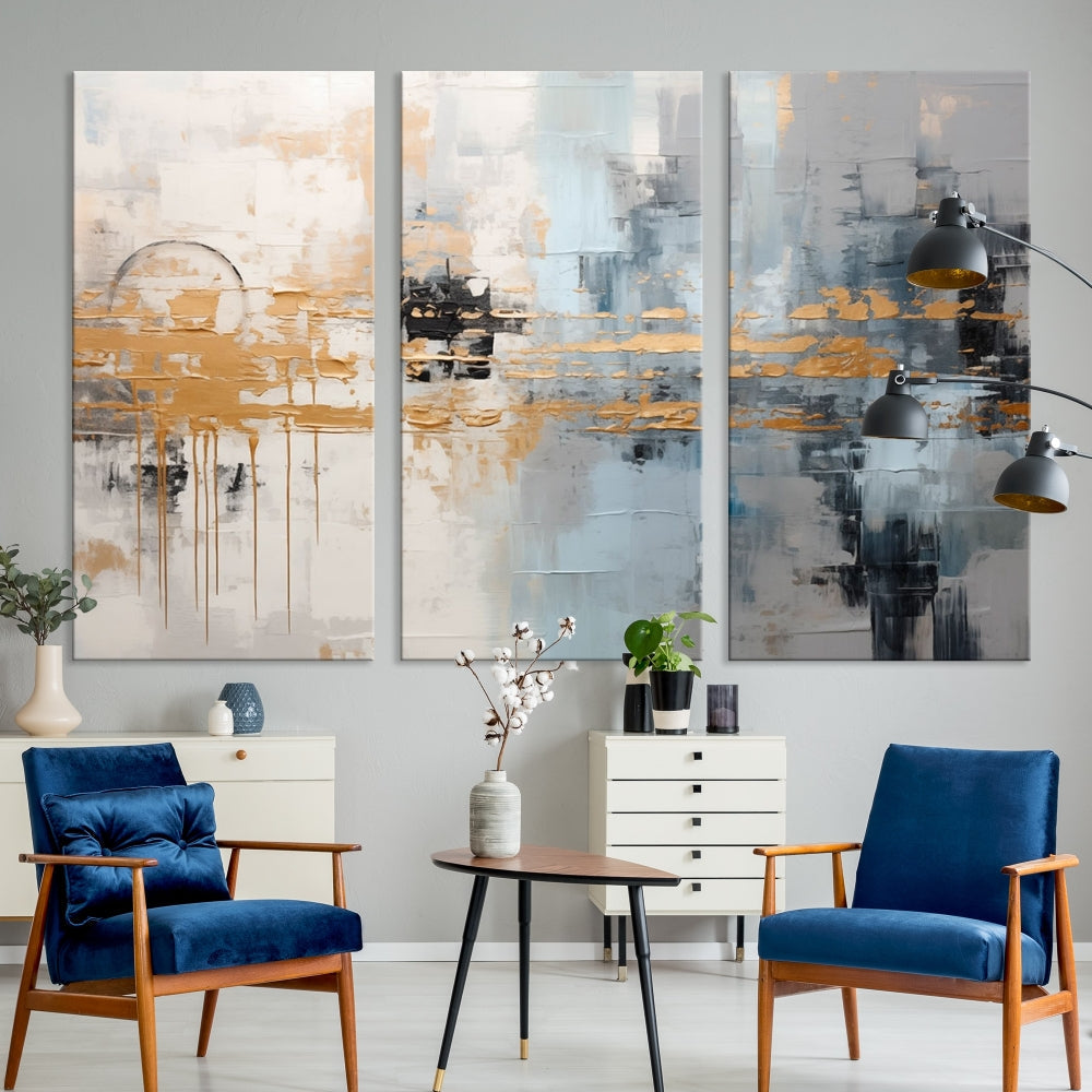 Abstract Landscape Wall Art Printed Wall Decor Original Canvas Print Large Wall Hanging