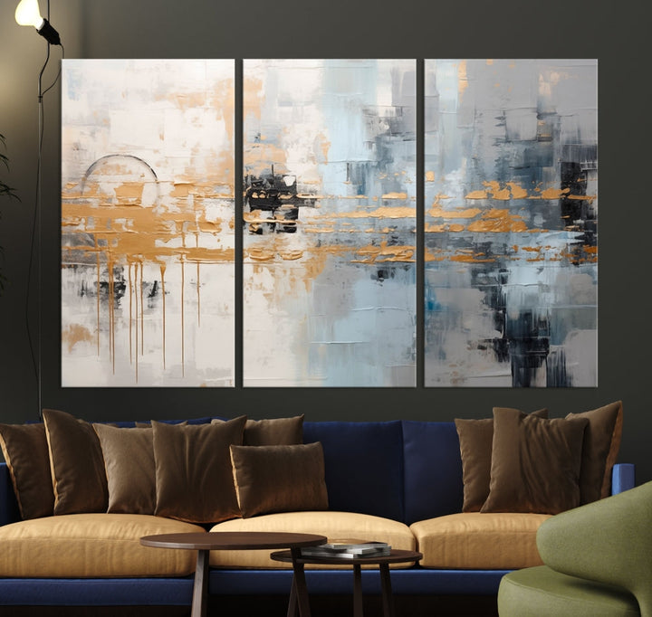 Abstract Landscape Wall Art Printed Wall Decor Original Canvas Print Large Wall Hanging