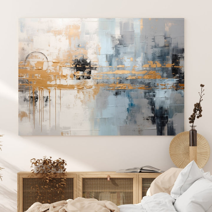 Abstract Landscape Wall Art Printed Wall Decor Original Canvas Print Large Wall Hanging