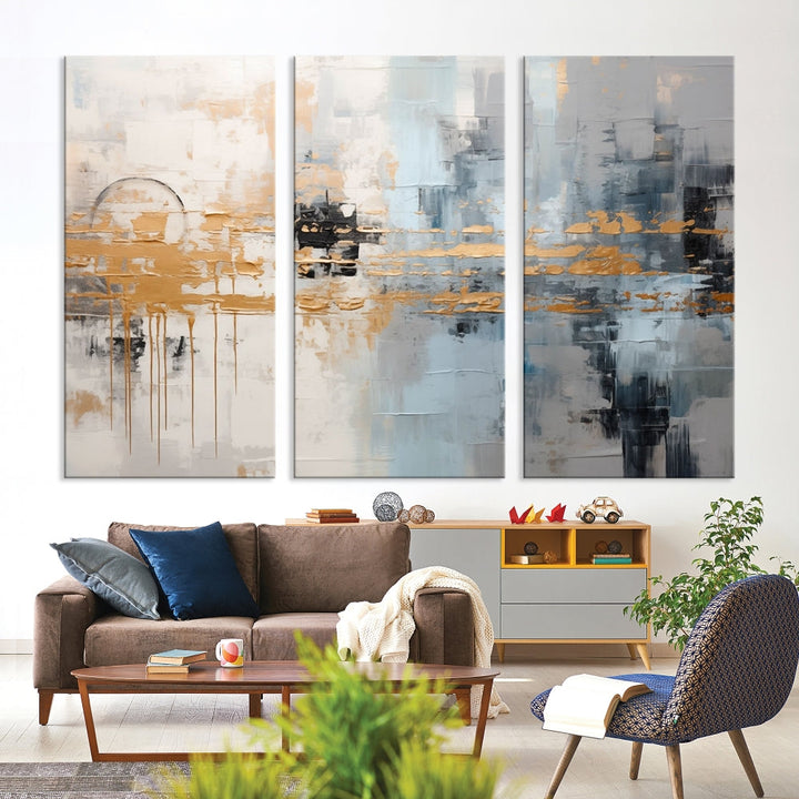 Abstract Landscape Wall Art Printed Wall Decor Original Canvas Print Large Wall Hanging