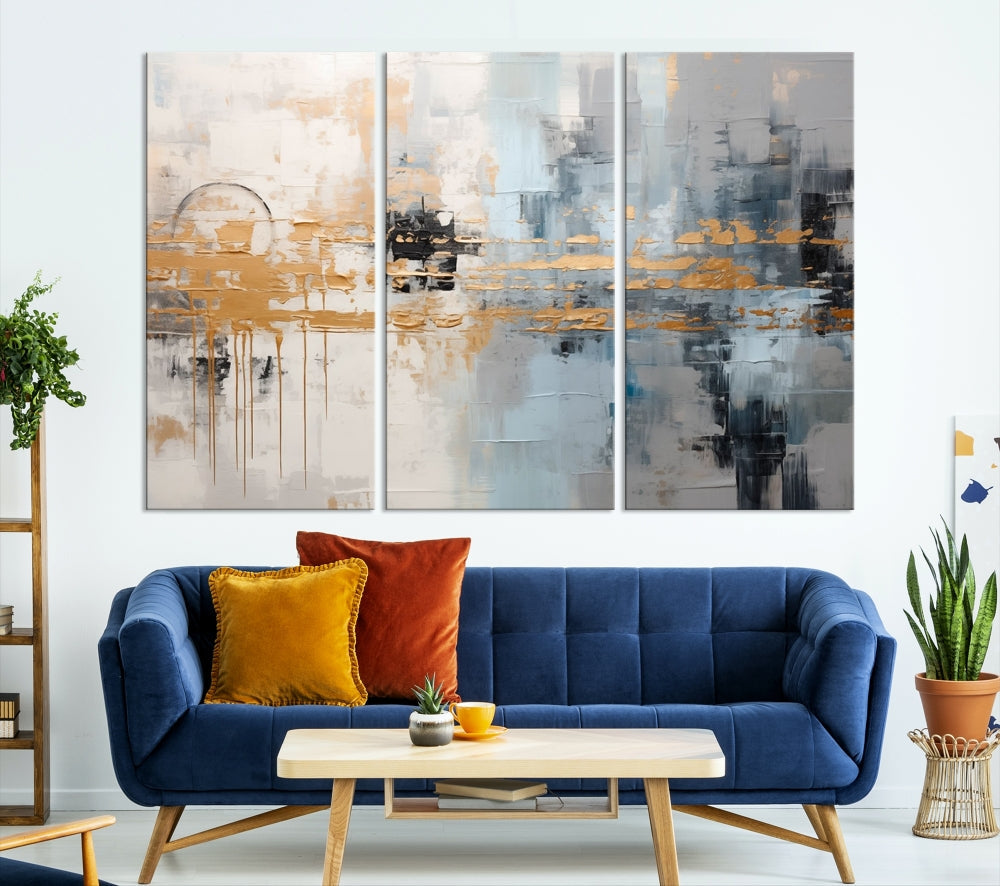 Abstract Landscape Wall Art Printed Wall Decor Original Canvas Print Large Wall Hanging