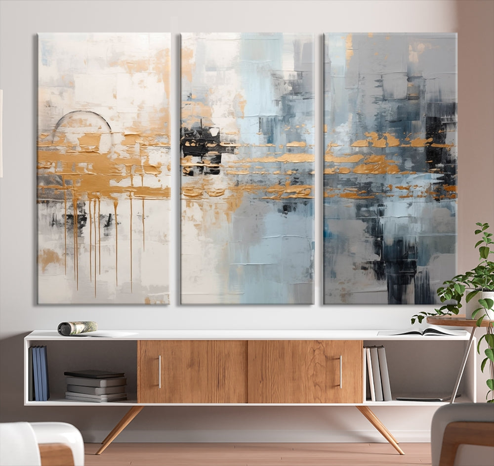 Abstract Landscape Wall Art Printed Wall Decor Original Canvas Print Large Wall Hanging