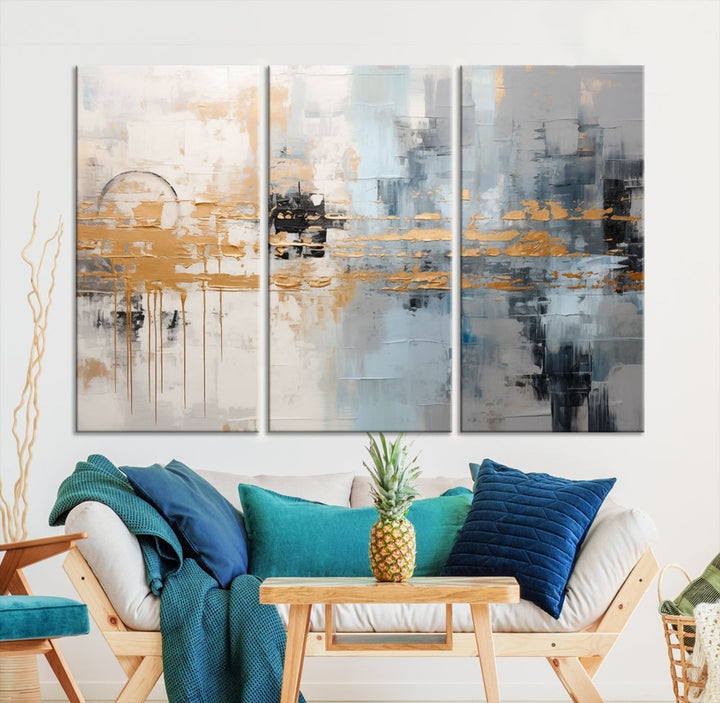 Abstract Landscape Wall Art Printed Wall Decor Original Canvas Print Large Wall Hanging