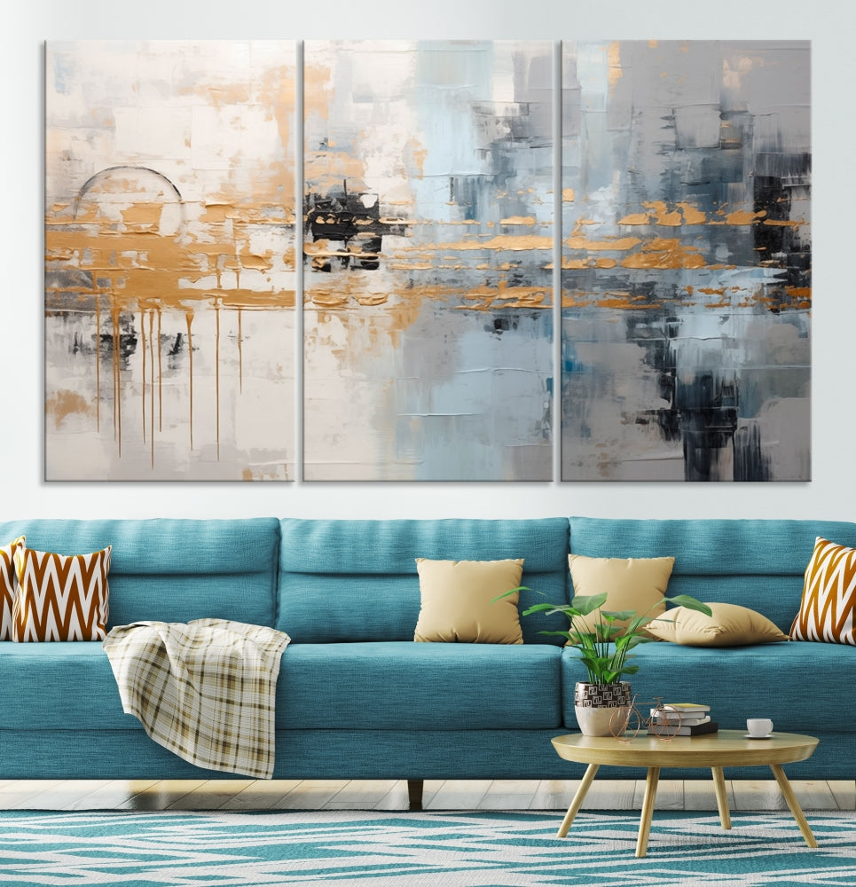 Abstract Landscape Wall Art Printed Wall Decor Original Canvas Print Large Wall Hanging