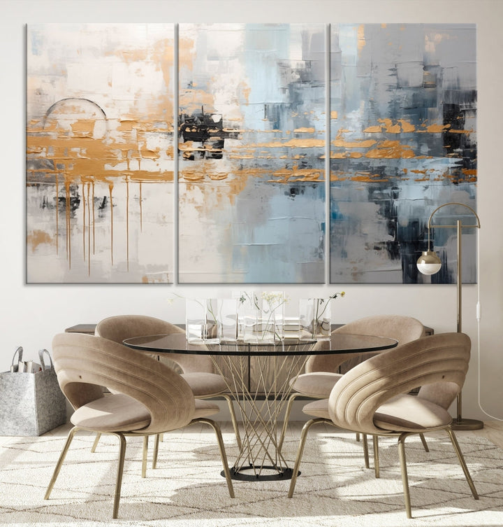 Abstract Landscape Wall Art Printed Wall Decor Original Canvas Print Large Wall Hanging