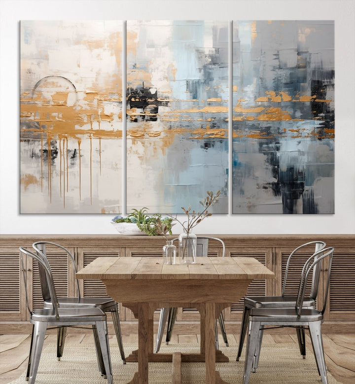 Abstract Landscape Wall Art Printed Wall Decor Original Canvas Print Large Wall Hanging