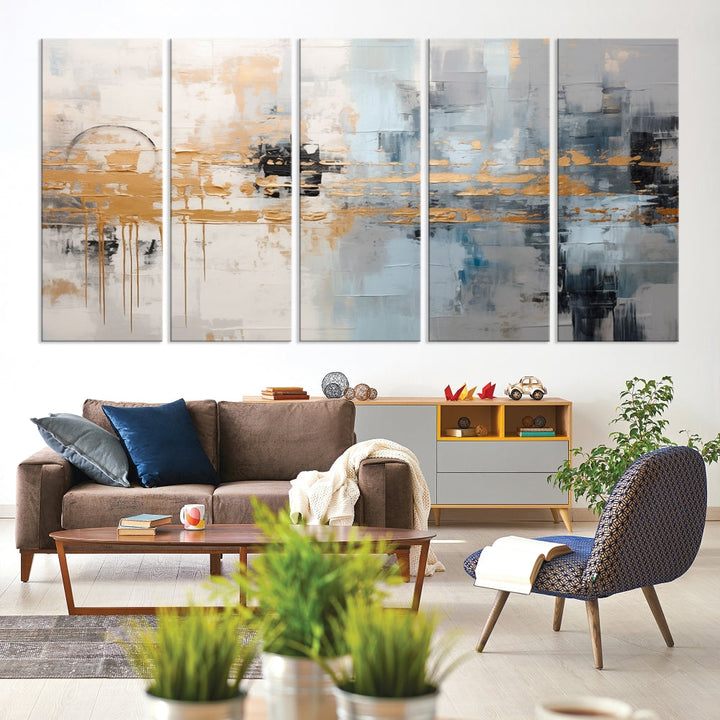 Abstract Landscape Wall Art Printed Wall Decor Original Canvas Print Large Wall Hanging