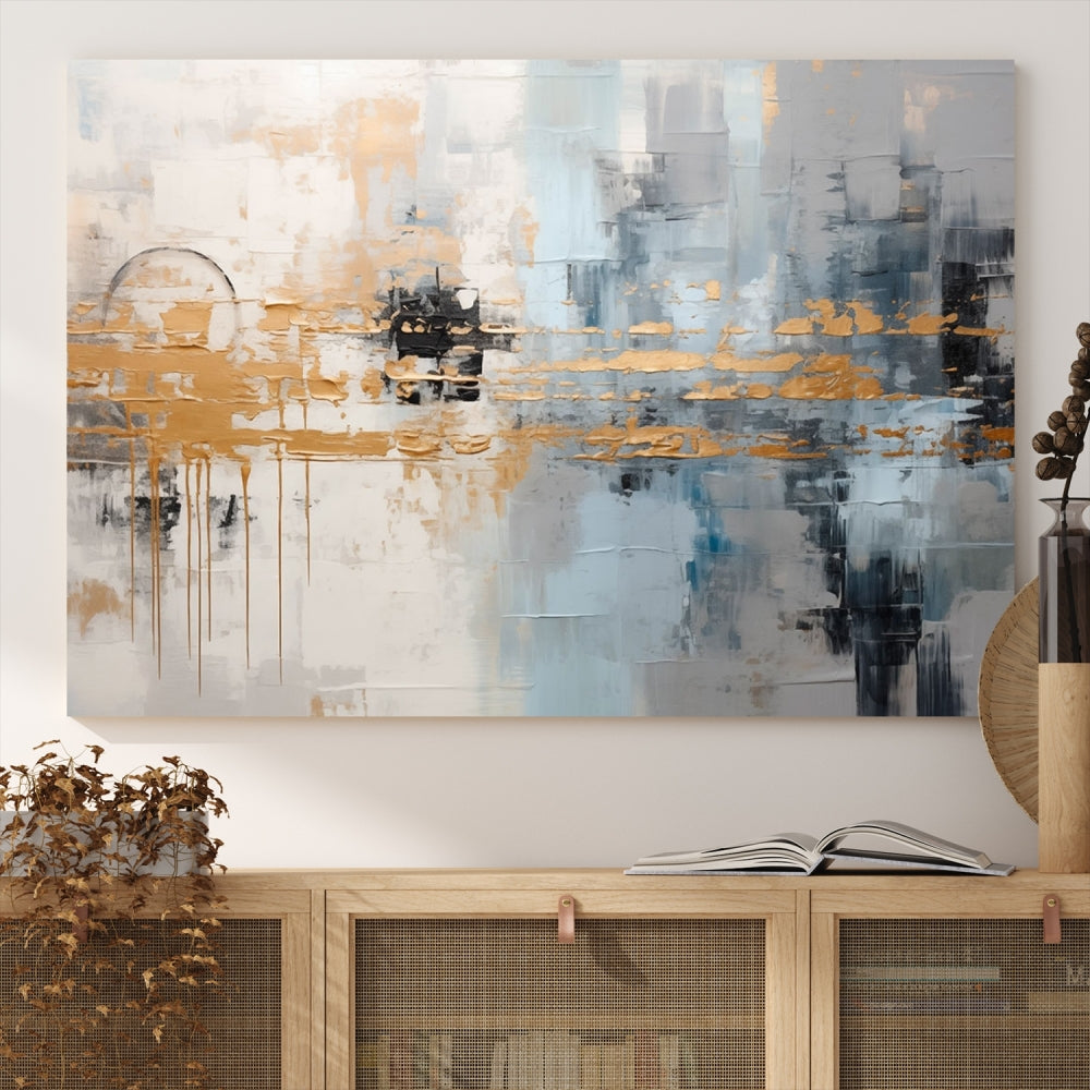 Abstract Landscape Wall Art Printed Wall Decor Original Canvas Print Large Wall Hanging