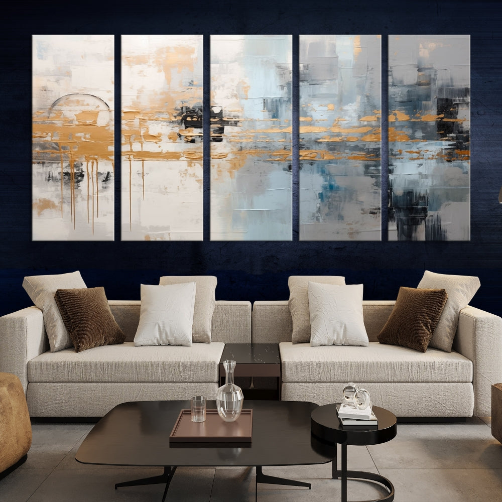 Abstract Landscape Wall Art Printed Wall Decor Original Canvas Print Large Wall Hanging