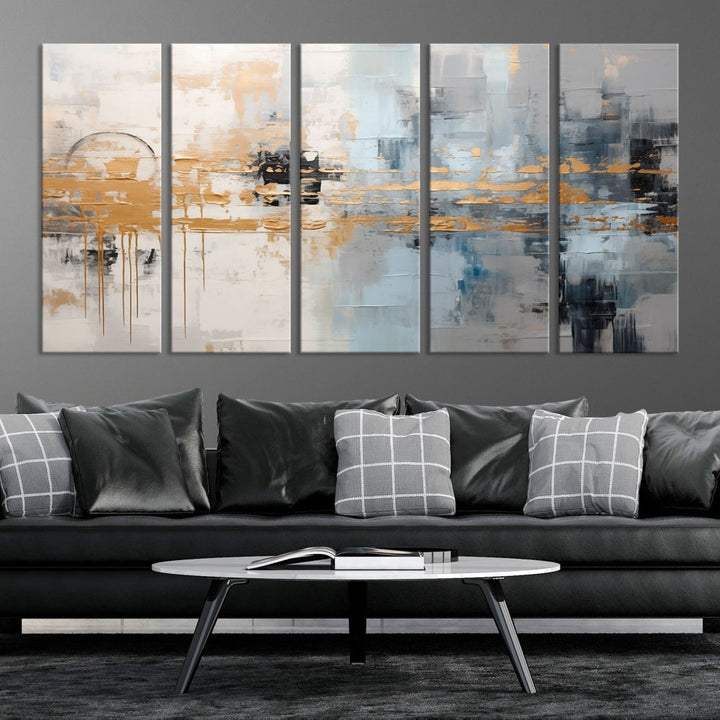 Abstract Landscape Wall Art Printed Wall Decor Original Canvas Print Large Wall Hanging