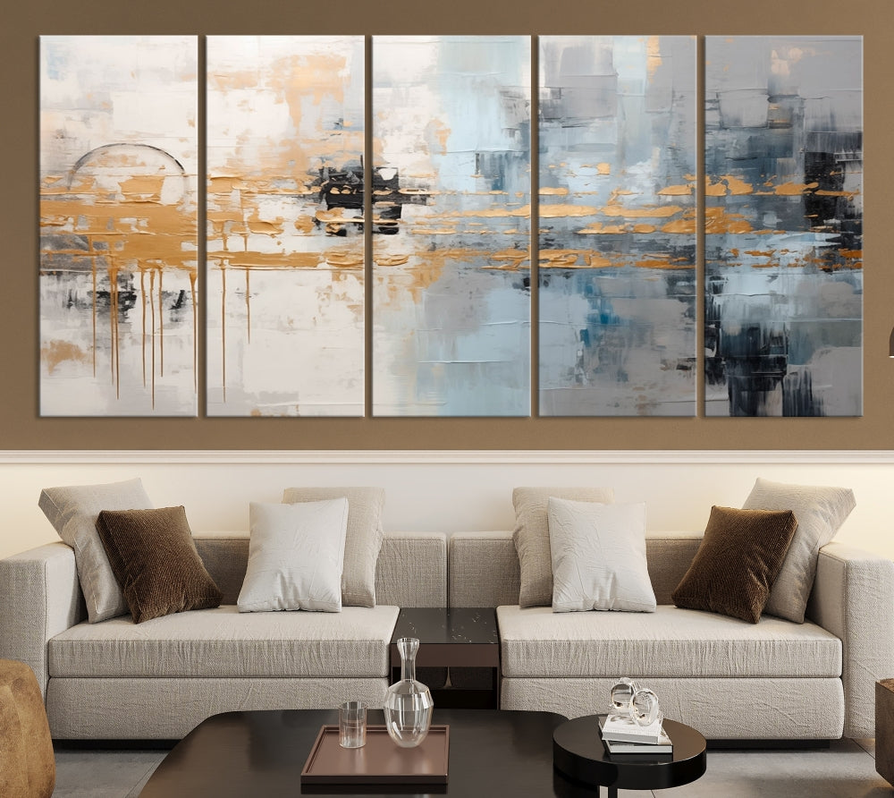 Abstract Landscape Wall Art Printed Wall Decor Original Canvas Print Large Wall Hanging