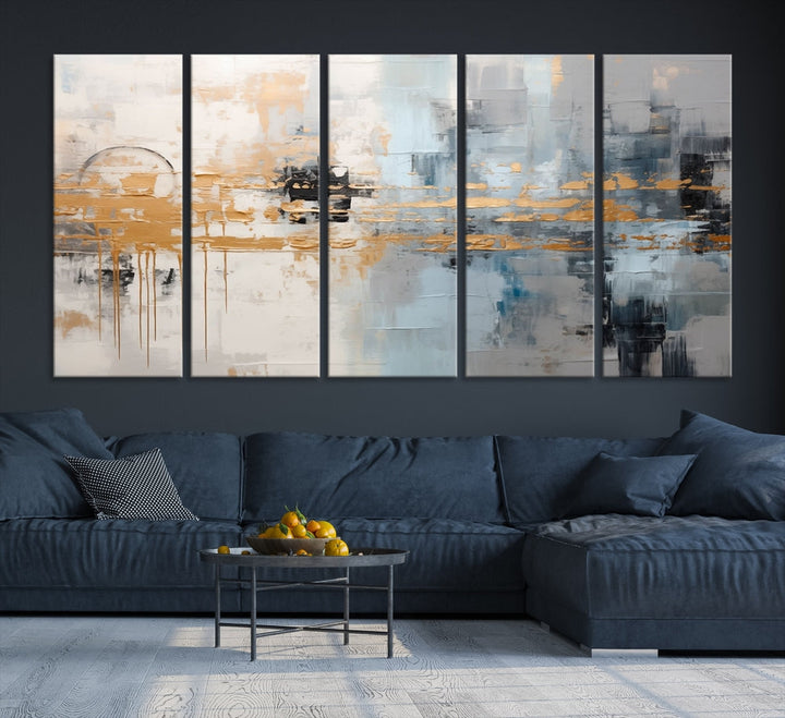 Abstract Landscape Wall Art Printed Wall Decor Original Canvas Print Large Wall Hanging