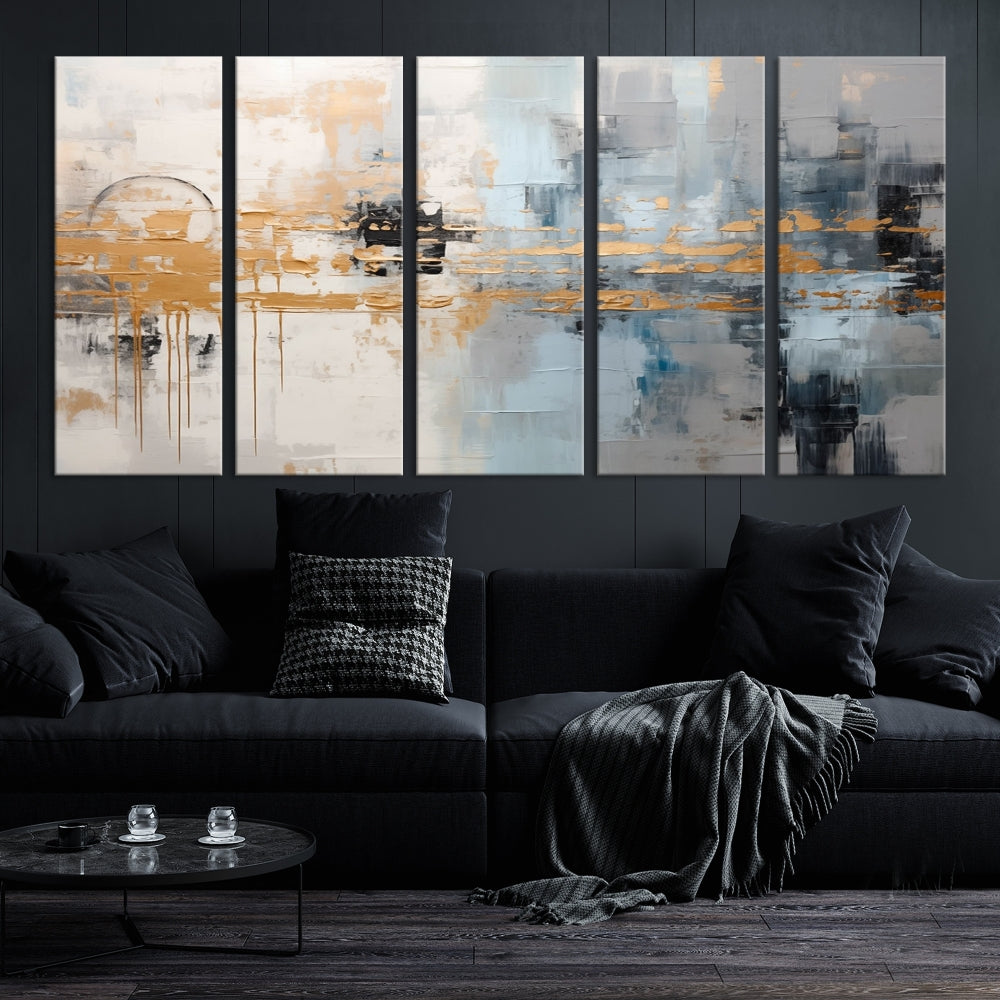 Abstract Landscape Wall Art Printed Wall Decor Original Canvas Print Large Wall Hanging