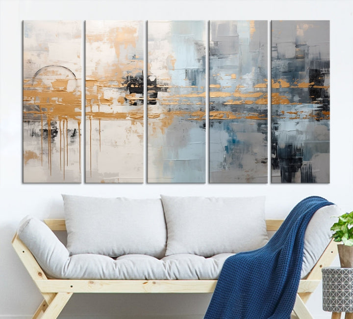 Abstract Landscape Wall Art Printed Wall Decor Original Canvas Print Large Wall Hanging