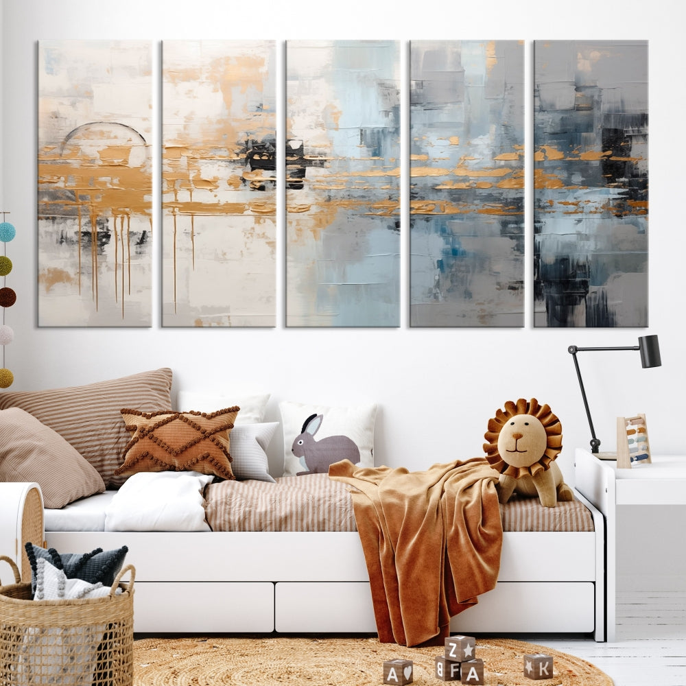 Abstract Landscape Wall Art Printed Wall Decor Original Canvas Print Large Wall Hanging