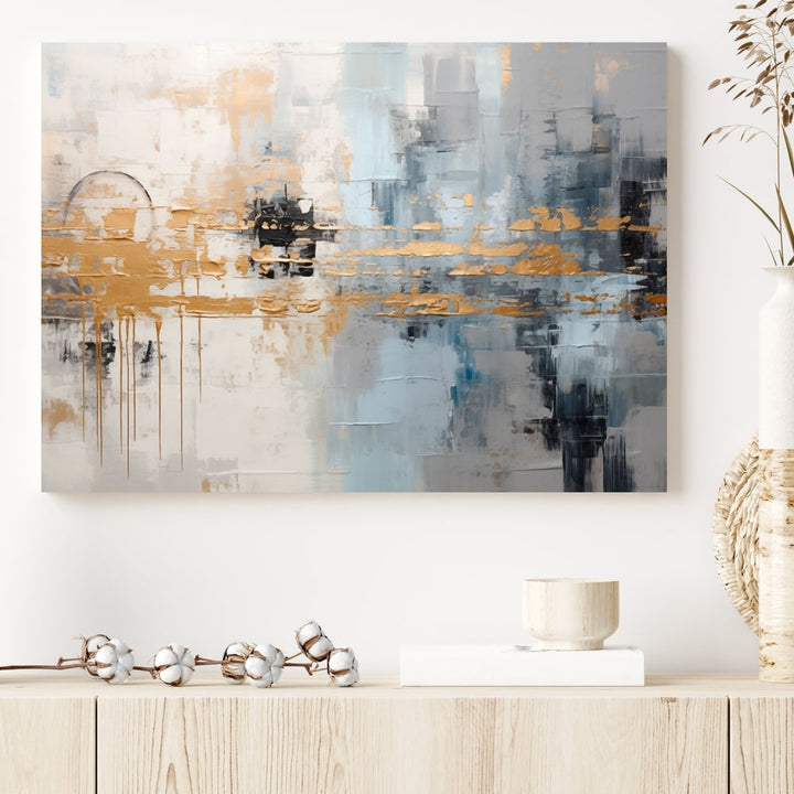 Abstract Landscape Wall Art Printed Wall Decor Original Canvas Print Large Wall Hanging