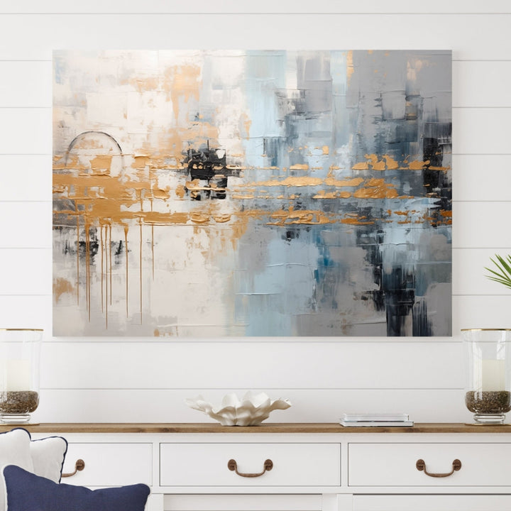 Abstract Landscape Wall Art Printed Wall Decor Original Canvas Print Large Wall Hanging