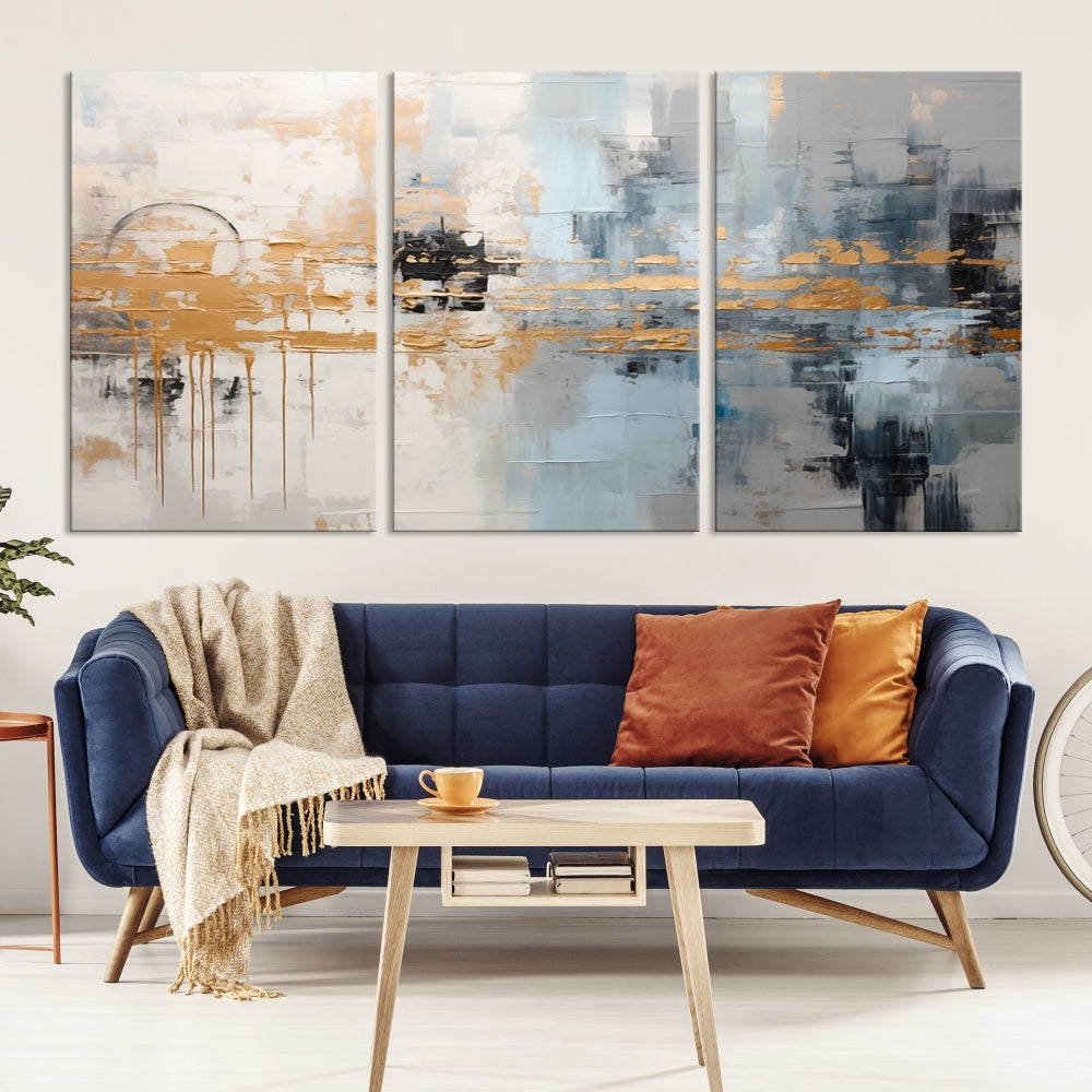 Abstract Landscape Wall Art Printed Wall Decor Original Canvas Print Large Wall Hanging