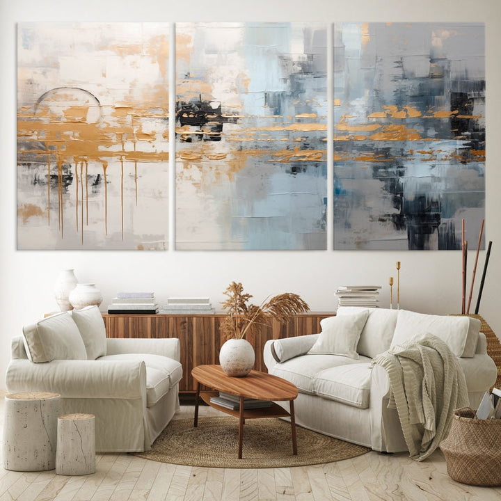 Abstract Landscape Wall Art Printed Wall Decor Original Canvas Print Large Wall Hanging