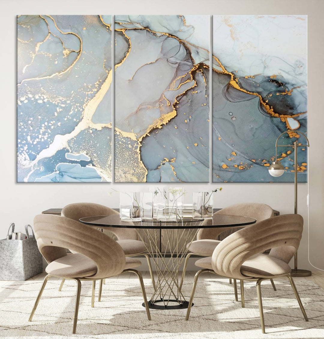 Abstract Marble Wall Art Canvas Print