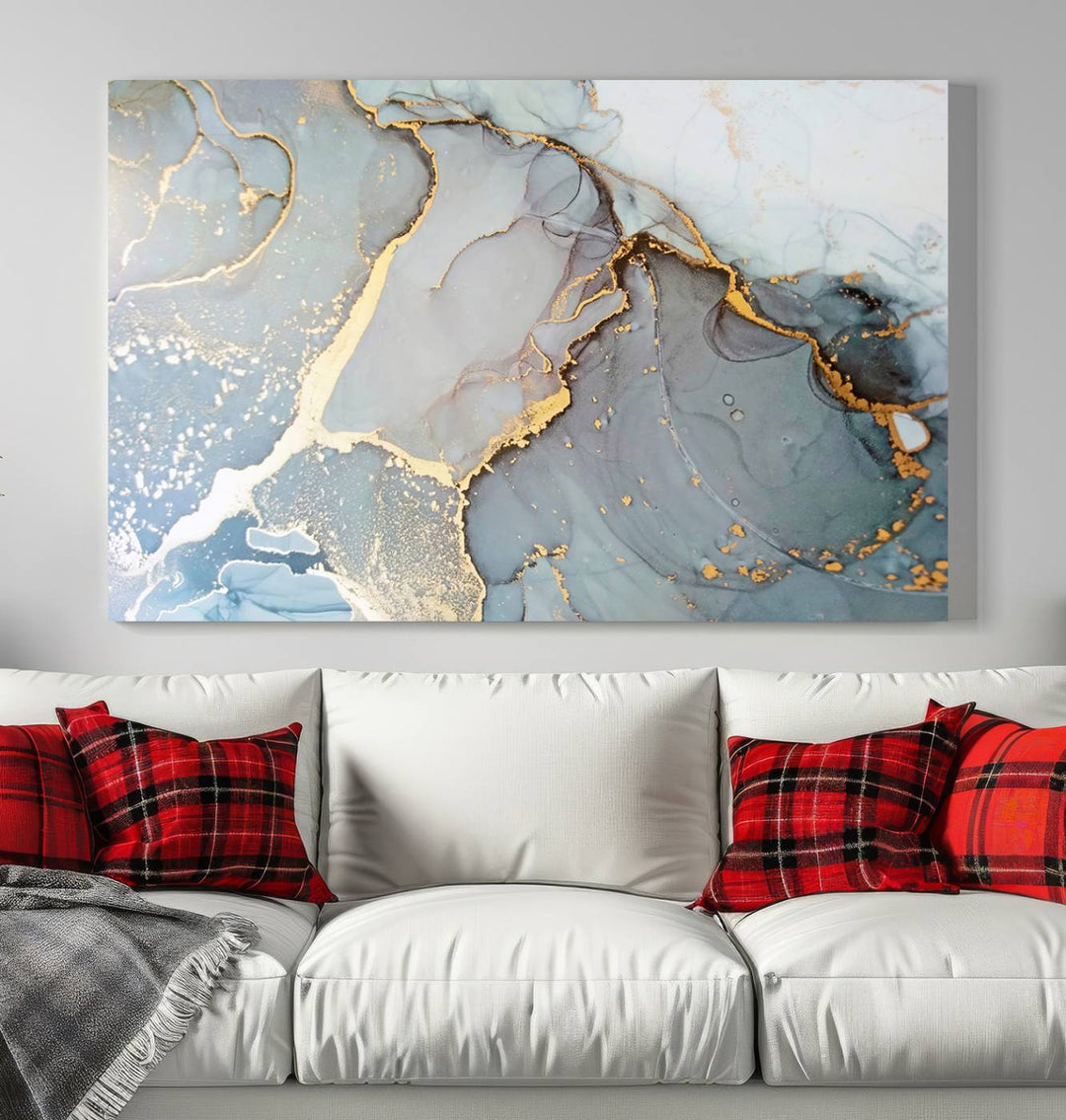 Abstract Marble Wall Art Canvas Print