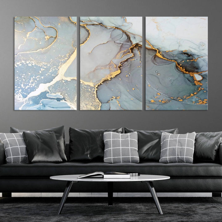 Abstract Marble Wall Art Canvas Print