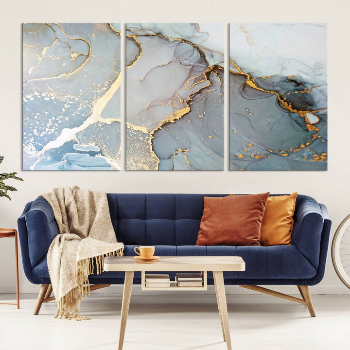 Abstract Marble Wall Art Canvas Print