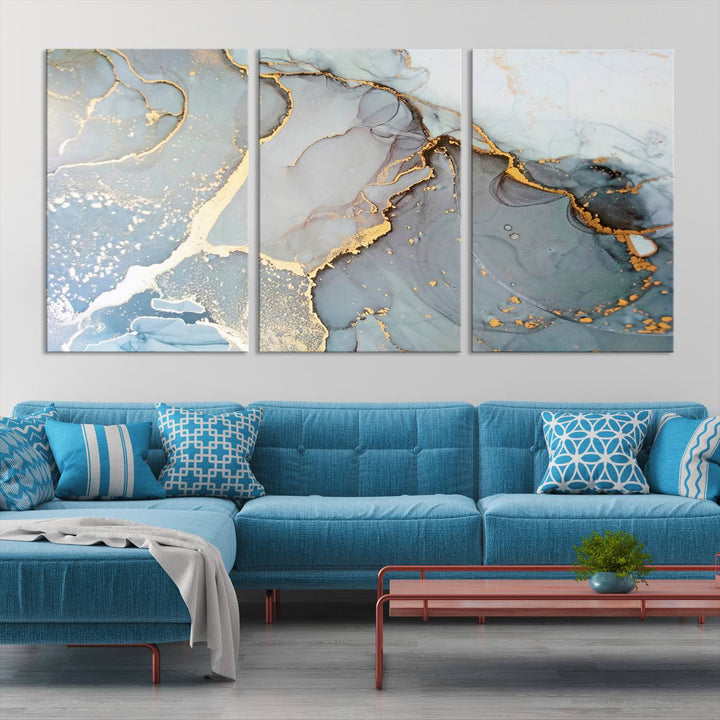 Abstract Marble Wall Art Canvas Print