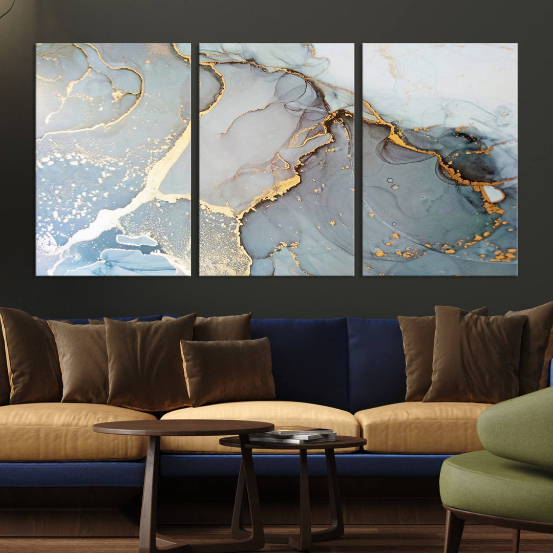 Abstract Marble Wall Art Canvas Print