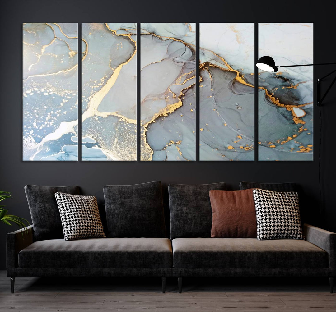 Abstract Marble Wall Art Canvas Print