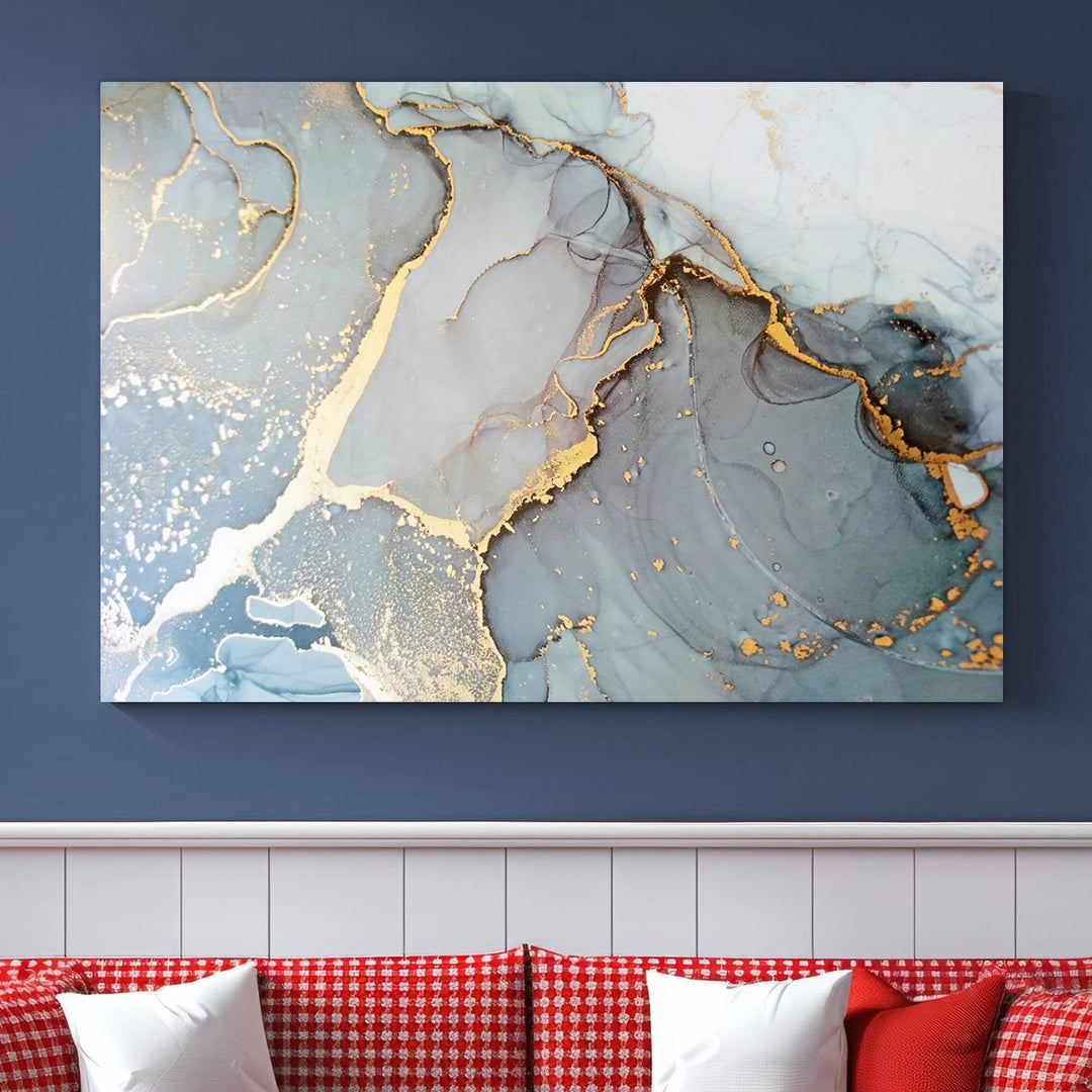 Abstract Marble Wall Art Canvas Print